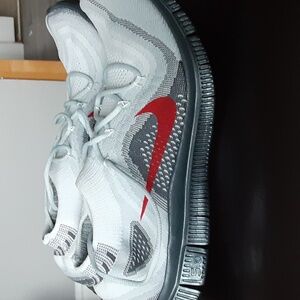 Nike Free FlyKnit size 11.5 gray and white